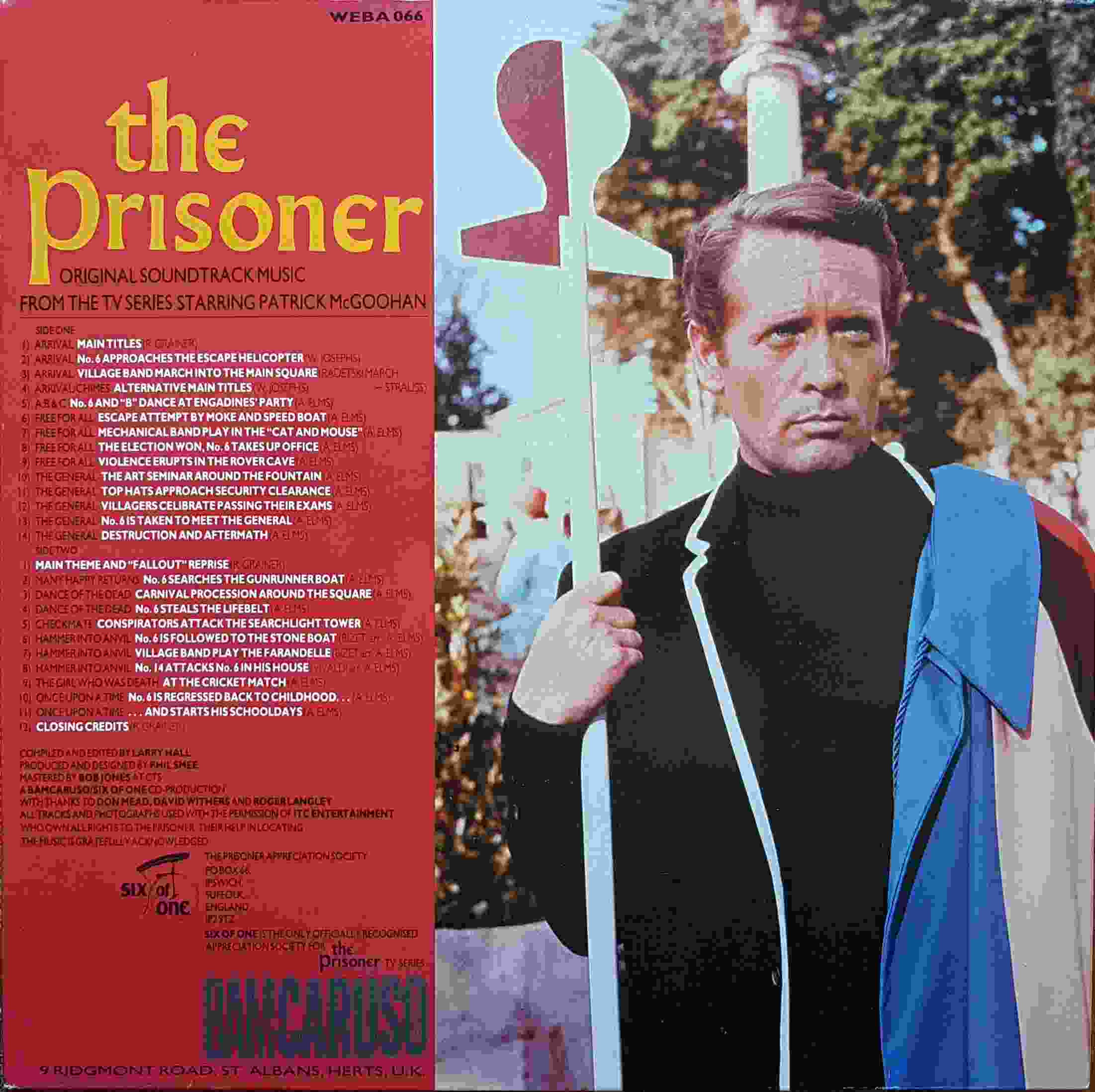 Picture of WEBA 066 The prisoner by artist Various from ITV, Channel 4 and Channel 5 library